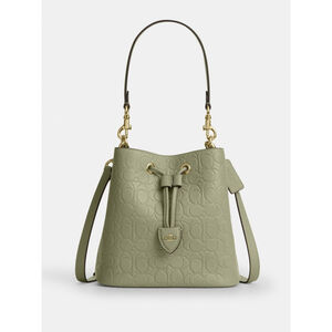 NEW Coach Rowan Bucket Bag in Pistachio Signature Leather Crossbody CEA96 NWT